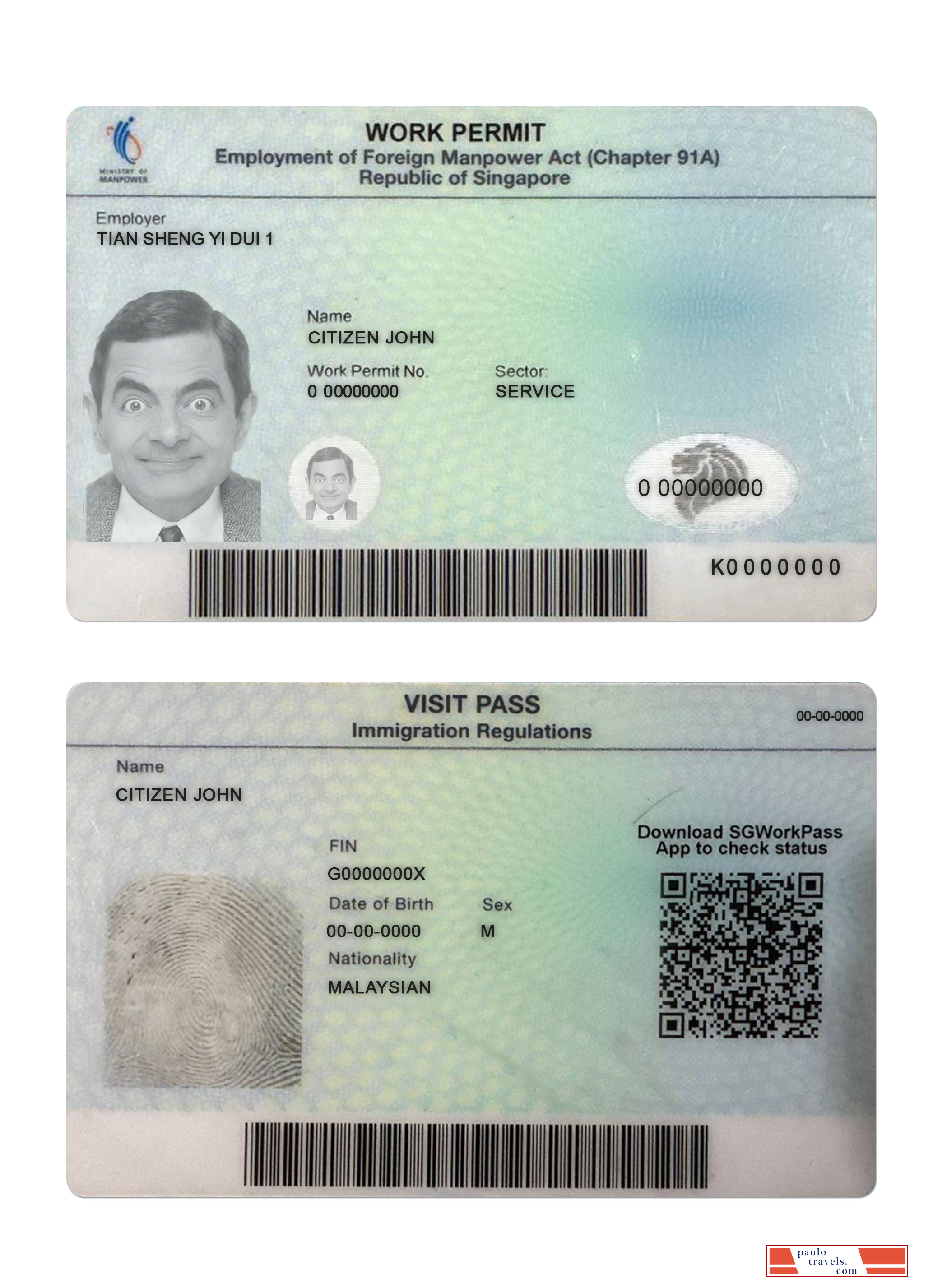 Singapore work permit